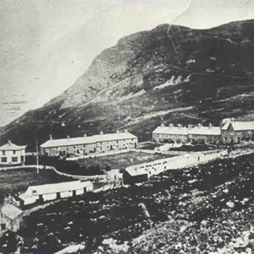 Old photo overlooking the village of Nant Gwrthryn